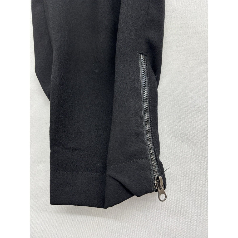 Kenneth Cole Reaction Black Capri Dress Pants Y2K Office Siren Quiet Luxury M - Picture 13 of 16